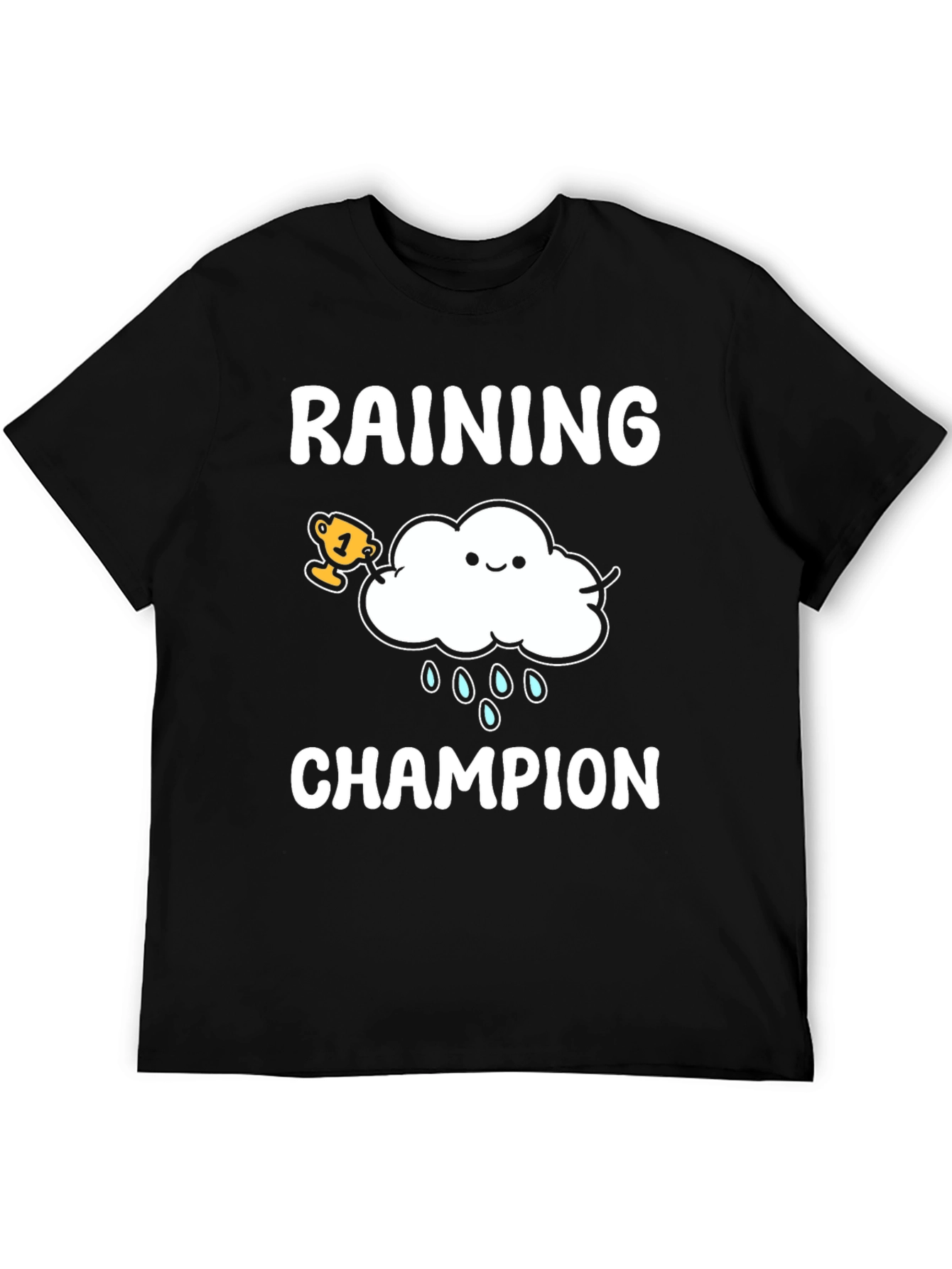 Raining Champion Graphic T-Shirt - Cool Weather Design