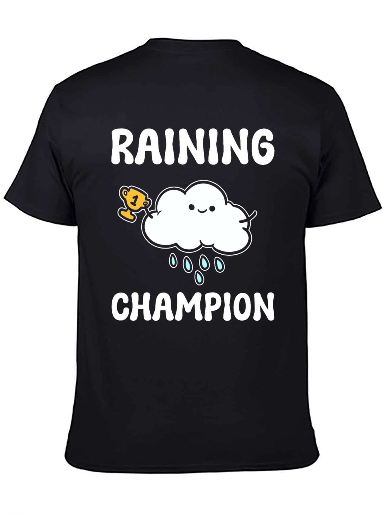 Raining Champion Graphic T-Shirt - Cool Weather Design