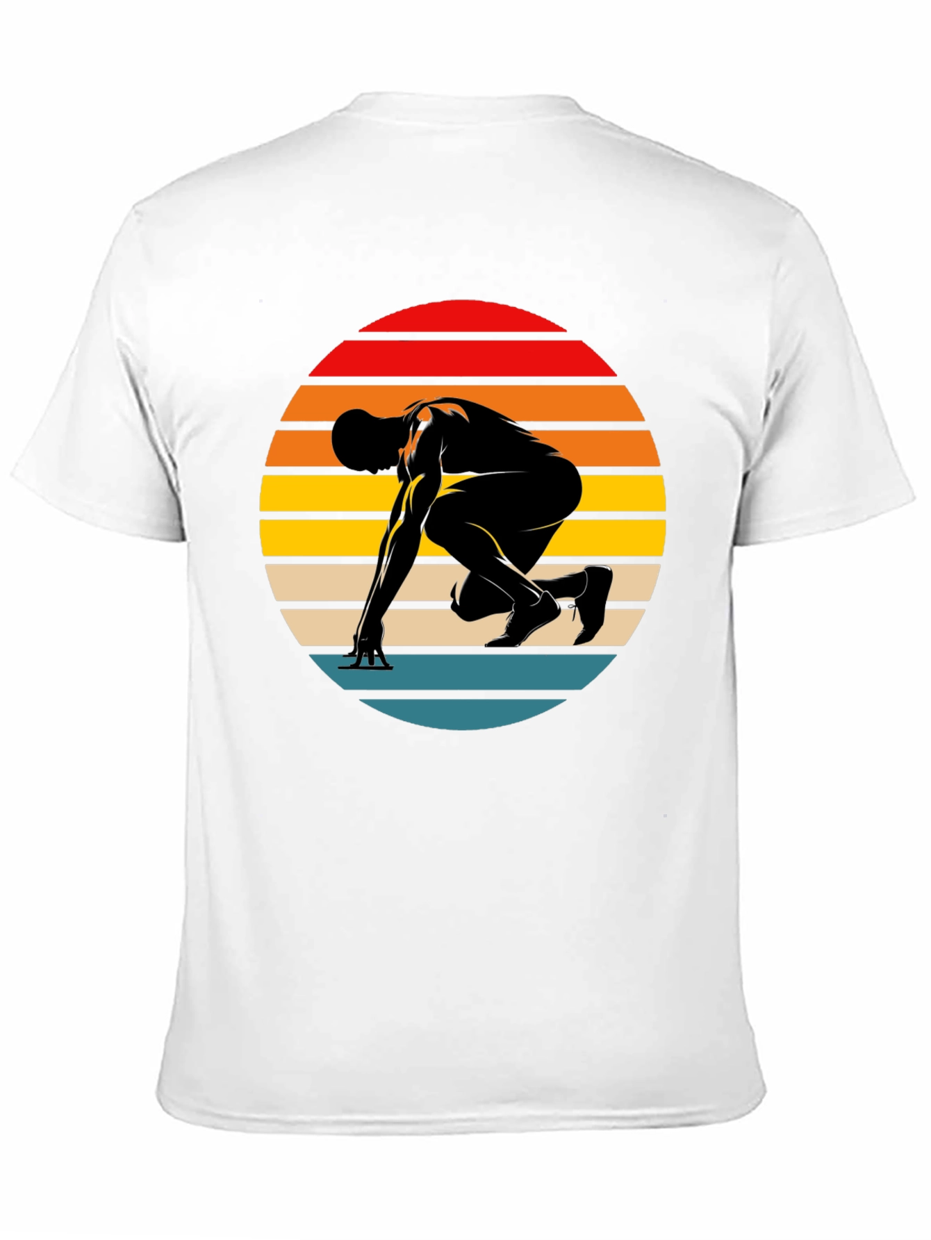 Retro Runner Graphic Tee - Black