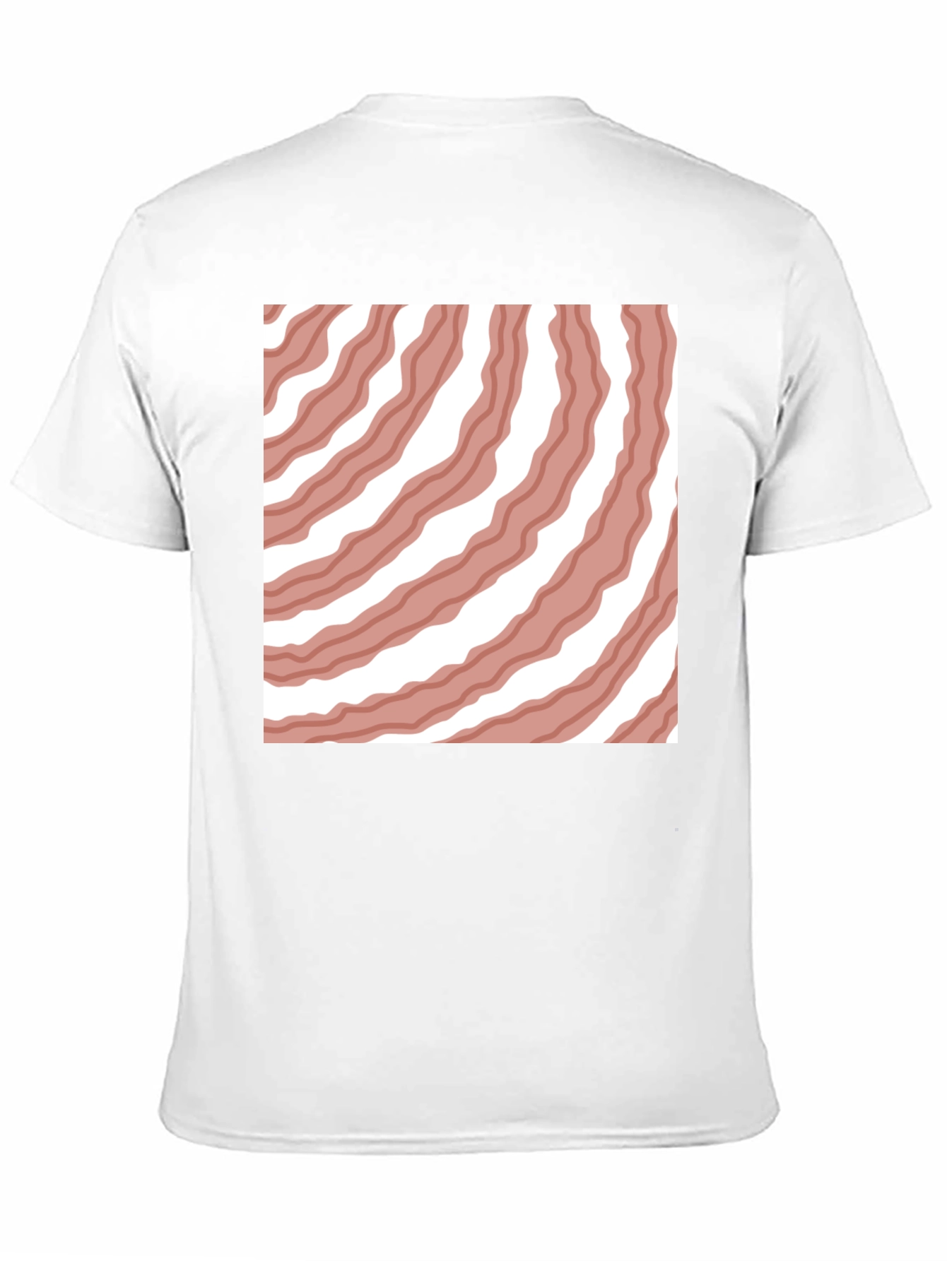 Bacon Striped Tee - Novelty Food Graphic T-Shirt