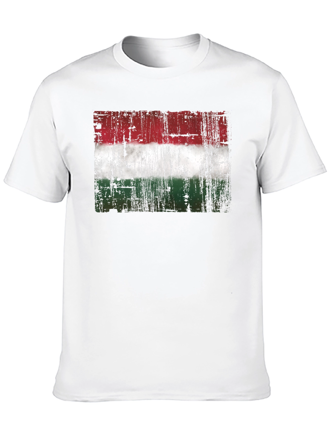 Hungary Flag T-Shirt - Distressed Style