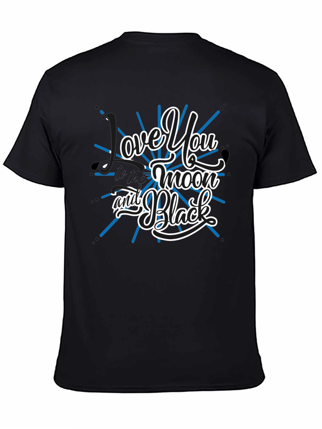 Love You to the Moon and Black Graphic Tee