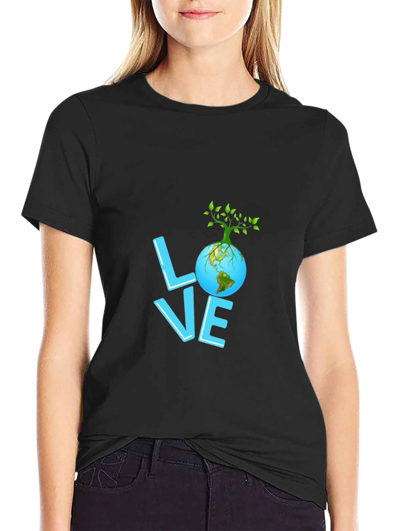 Love Earth Graphic Tee - Eco-Friendly Design