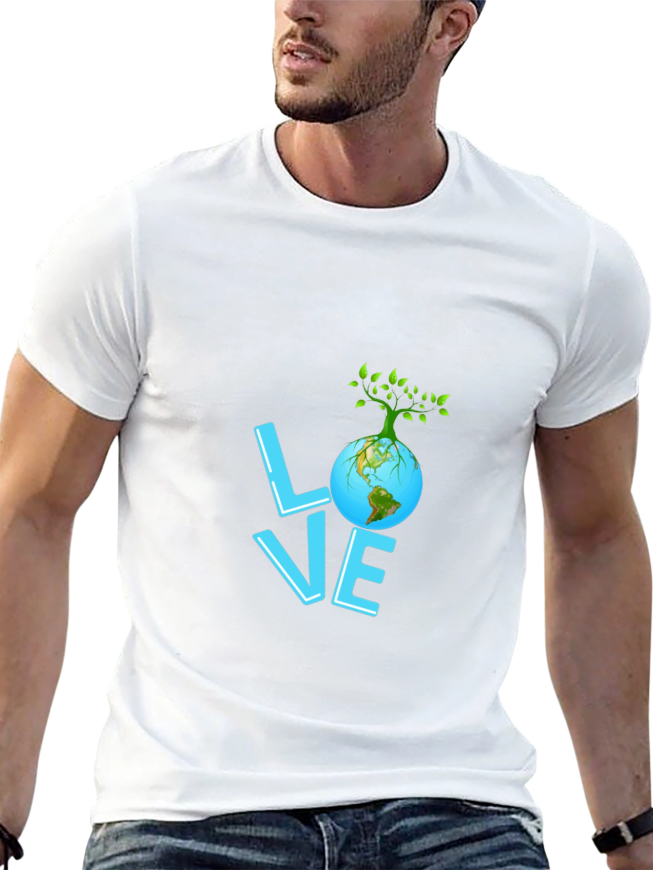Love Earth Graphic Tee - Eco-Friendly Design