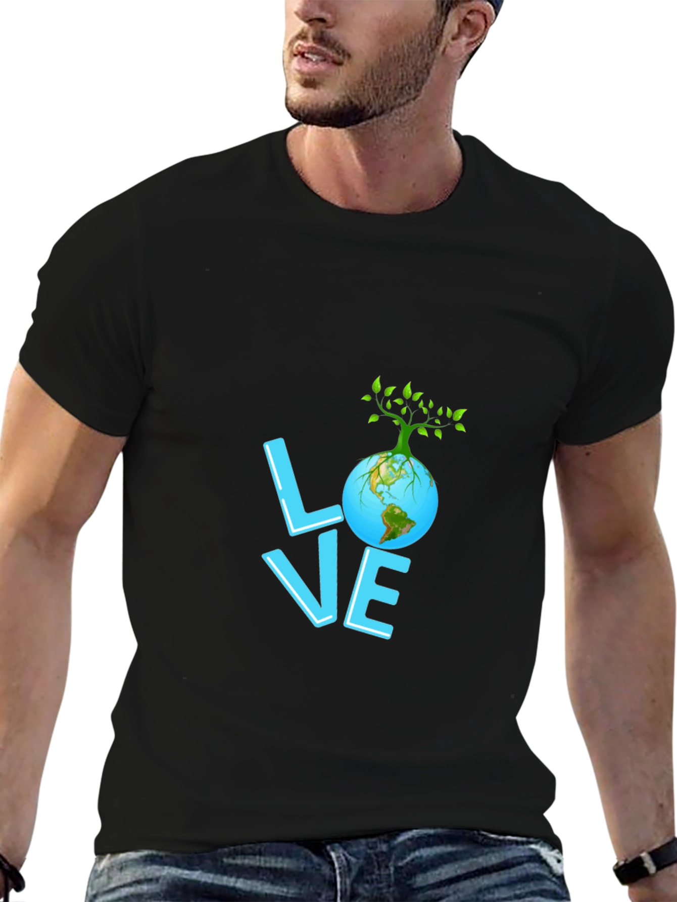 Love Earth Graphic Tee - Eco-Friendly Design