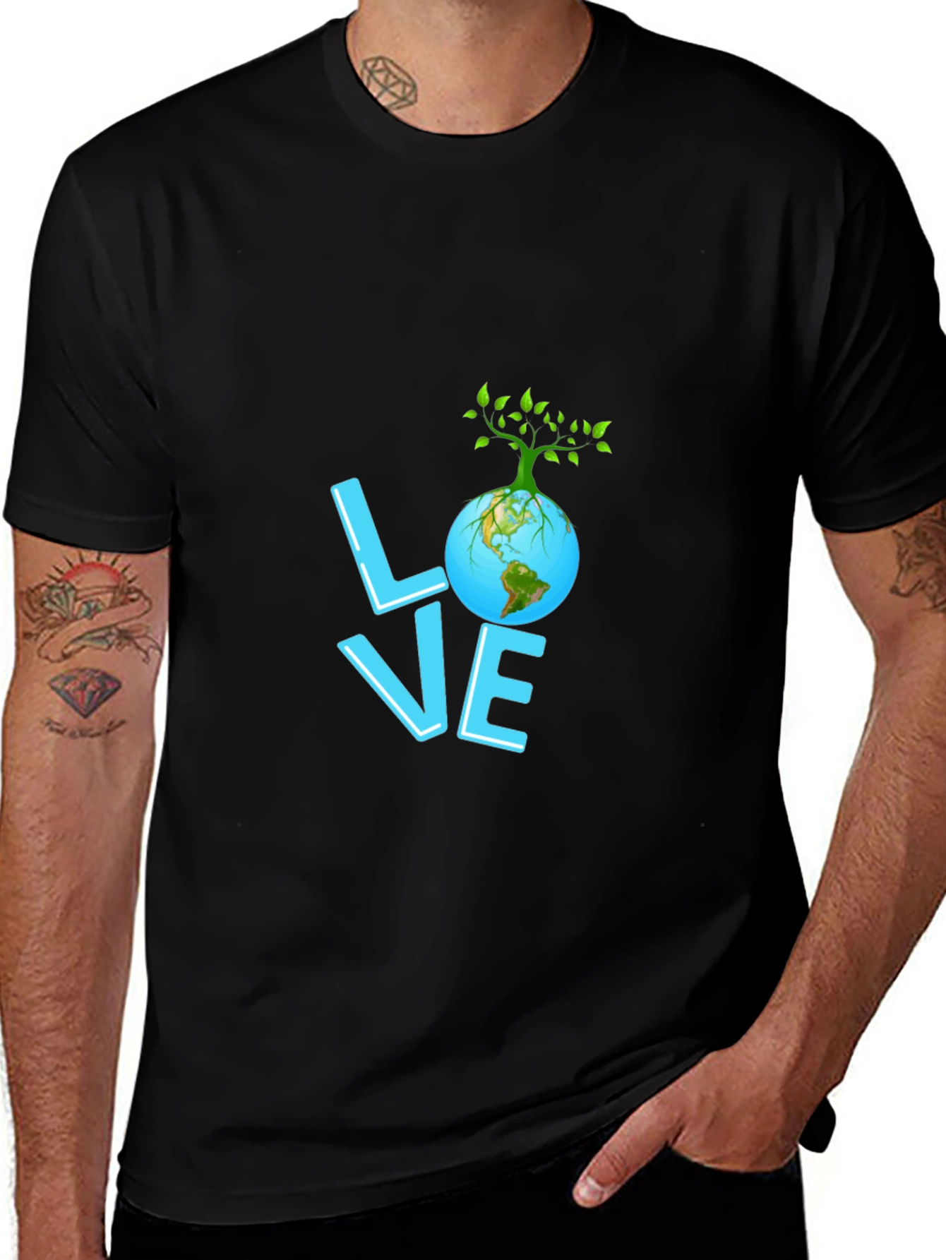 Love Earth Graphic Tee - Eco-Friendly Design