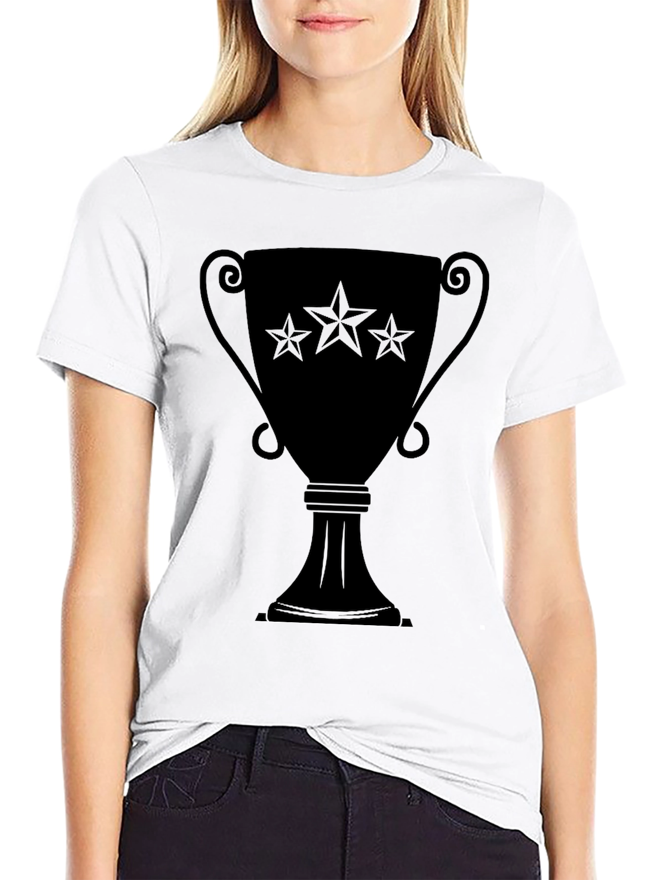 Winners Trophy Graphic Tee - Unisex Black T-Shirt