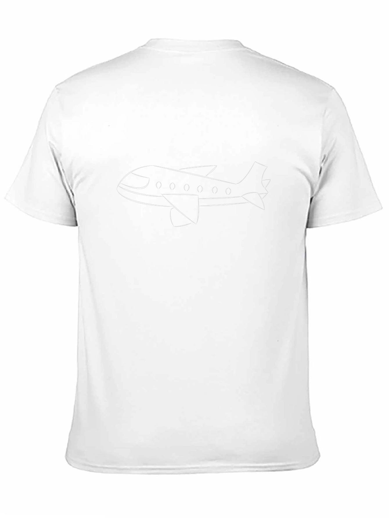 Airplane Graphic Tee - Black Cotton Comfort