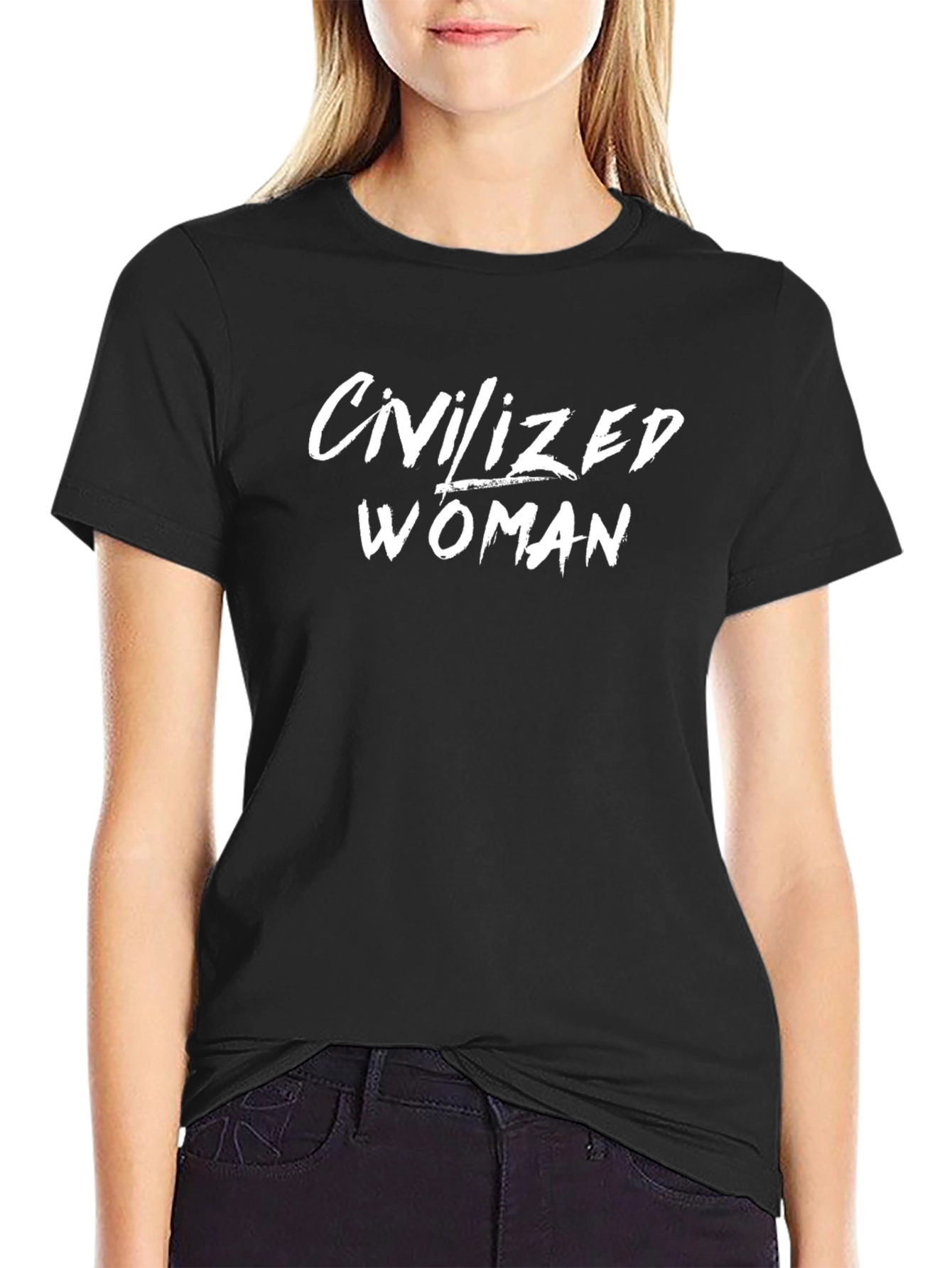 Civilized Woman Graphic T-Shirt