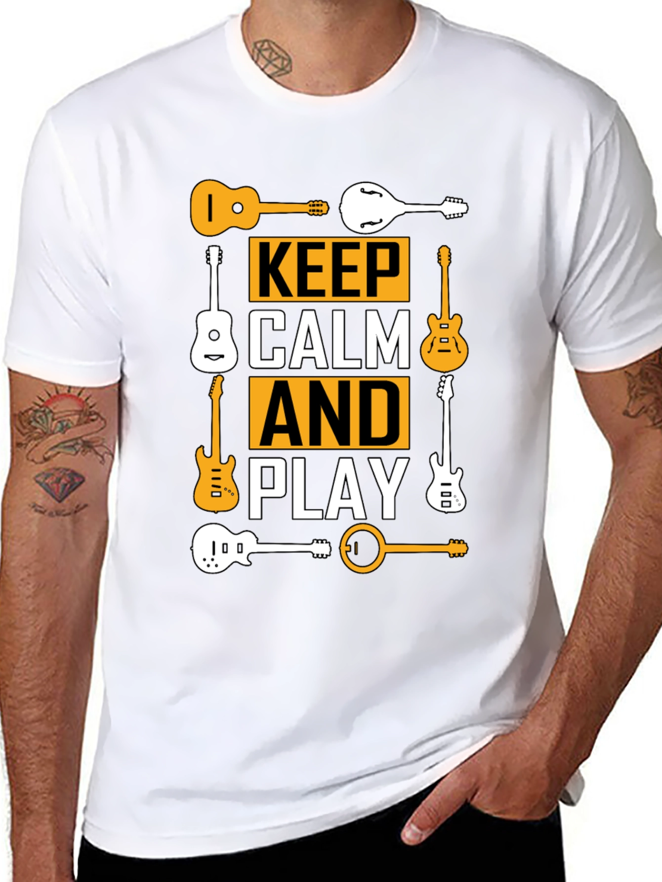 Keep Calm and Play Guitar T-Shirt