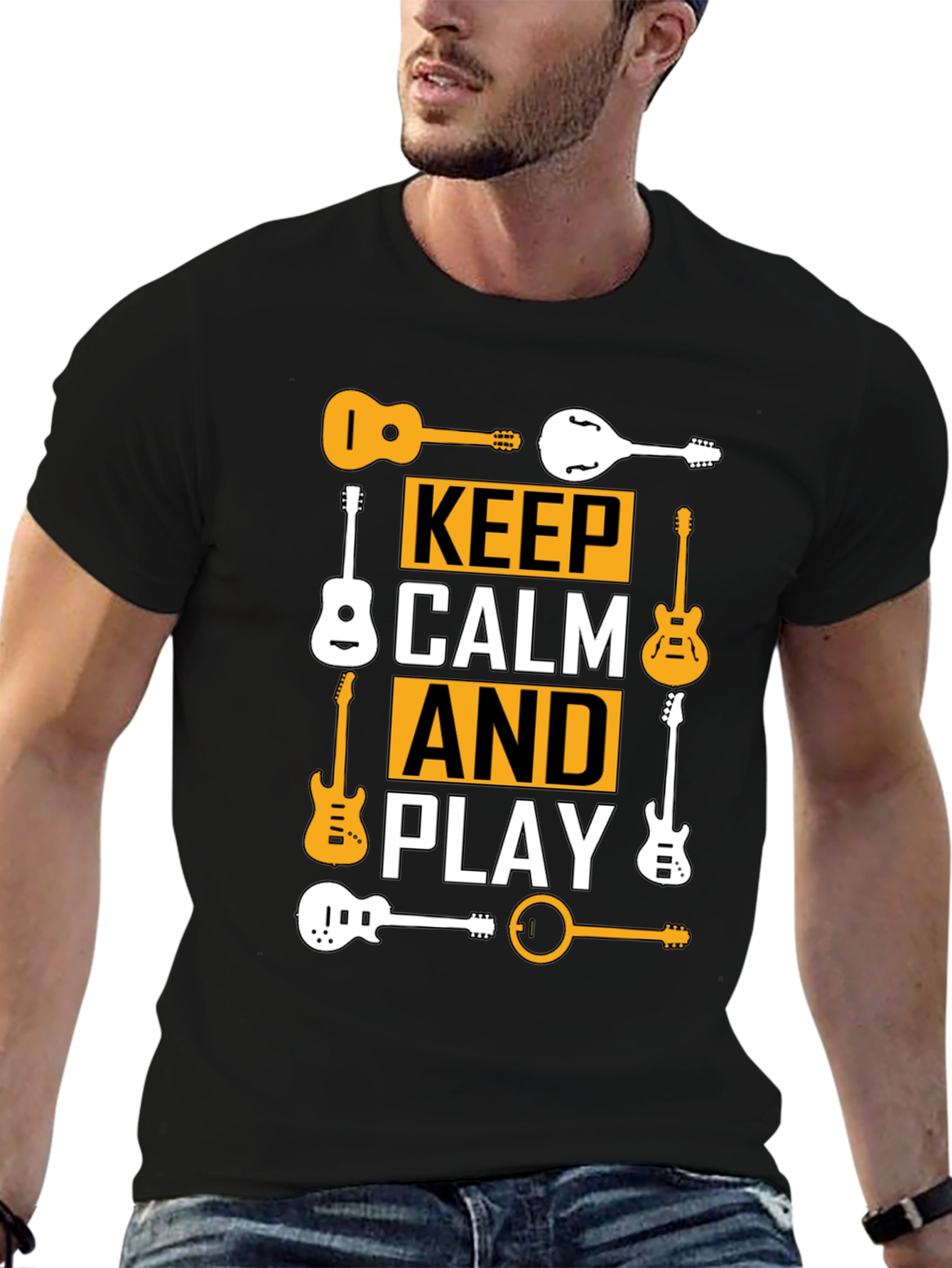 Keep Calm and Play Guitar T-Shirt