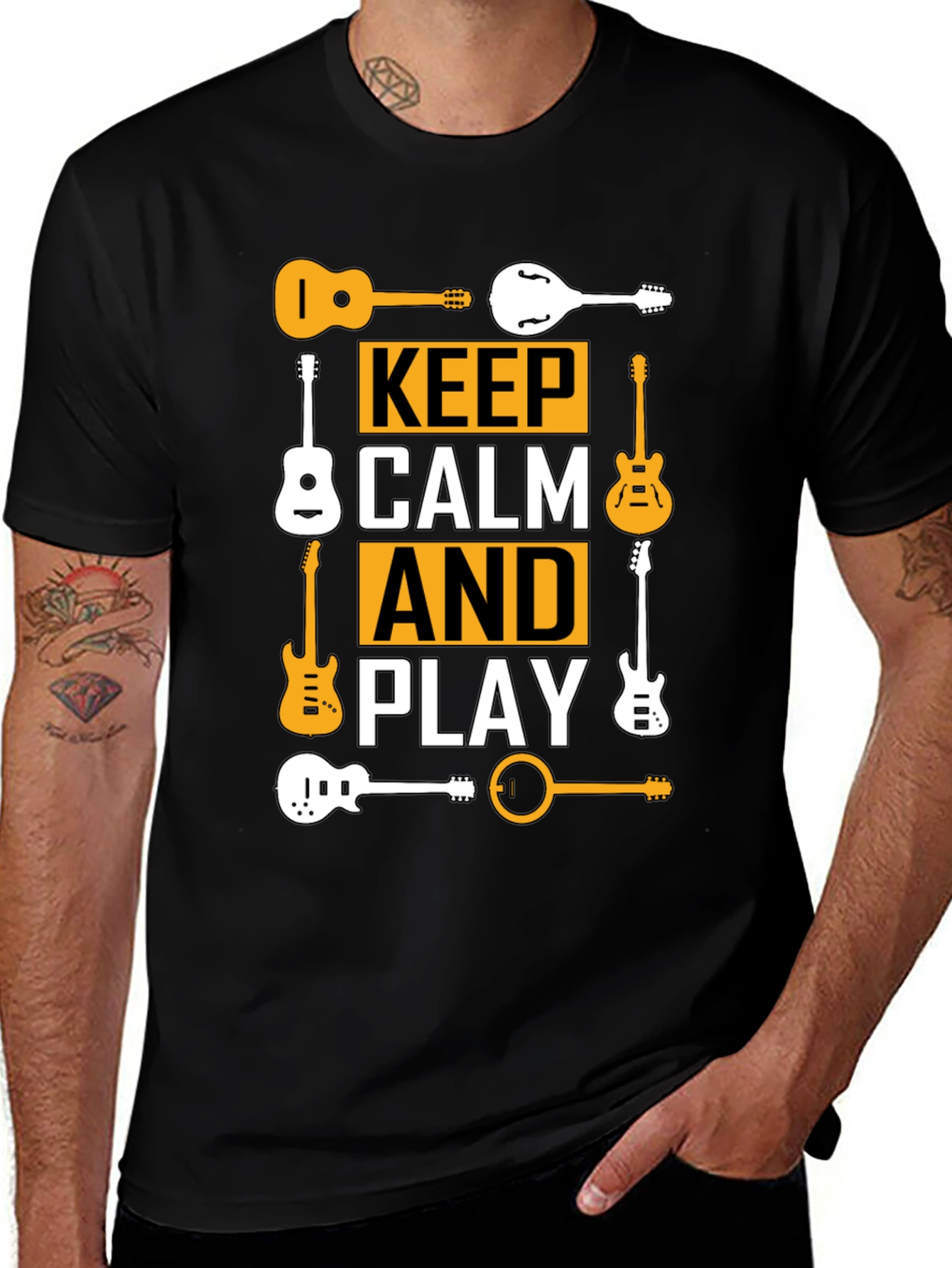 Keep Calm and Play Guitar T-Shirt