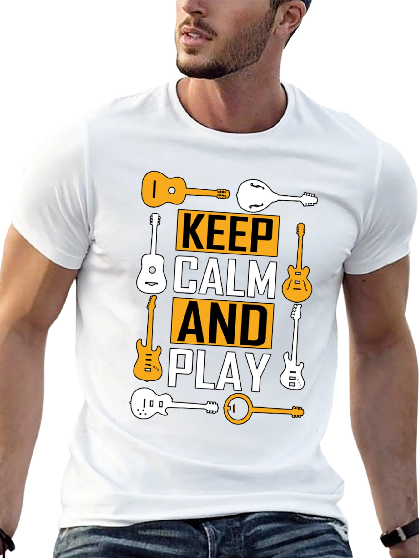 Keep Calm and Play Guitar T-Shirt