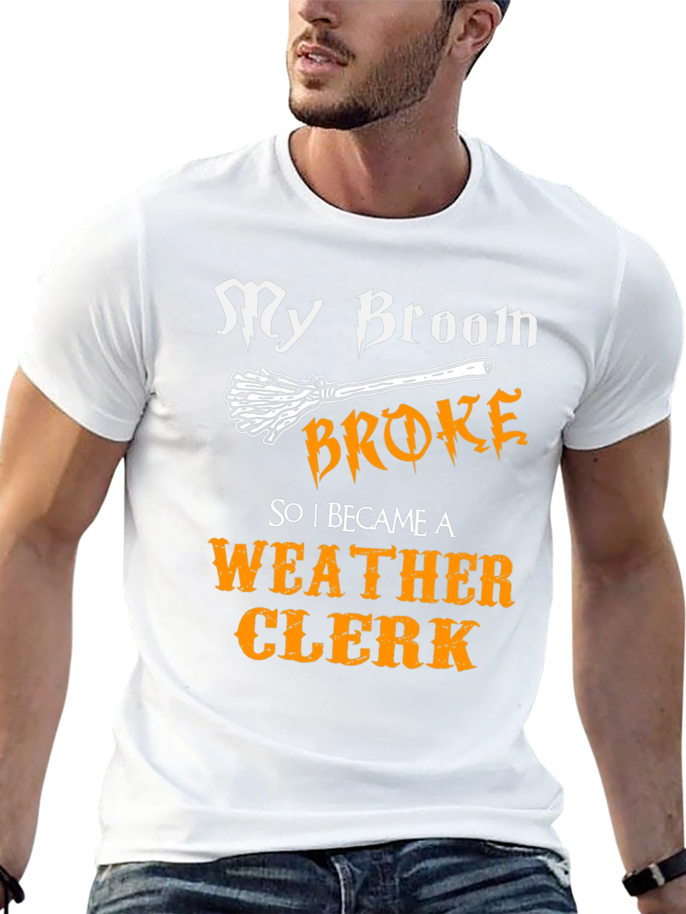My Broom Broke Weather Clerk Graphic Tee
