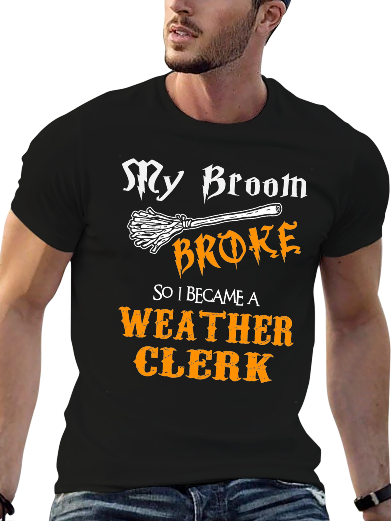 My Broom Broke Weather Clerk Graphic Tee
