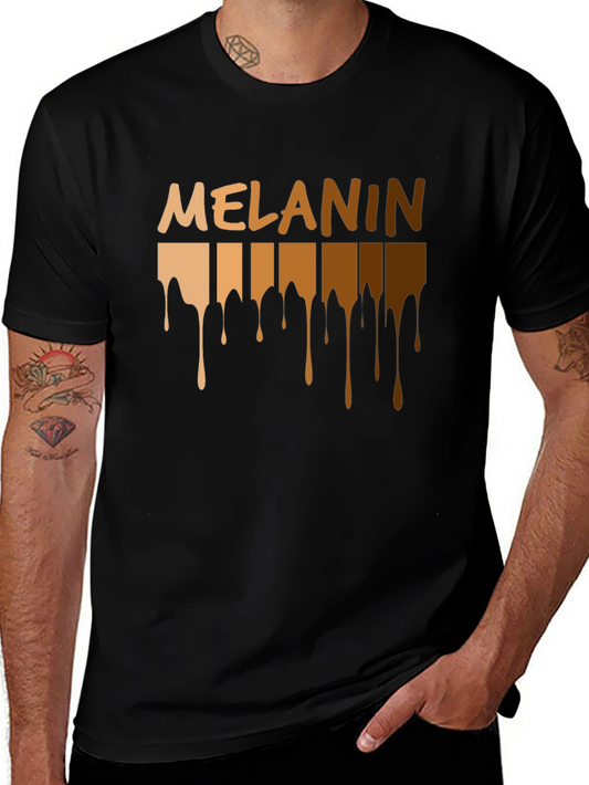 Melanin Drip Black Graphic T-Shirt