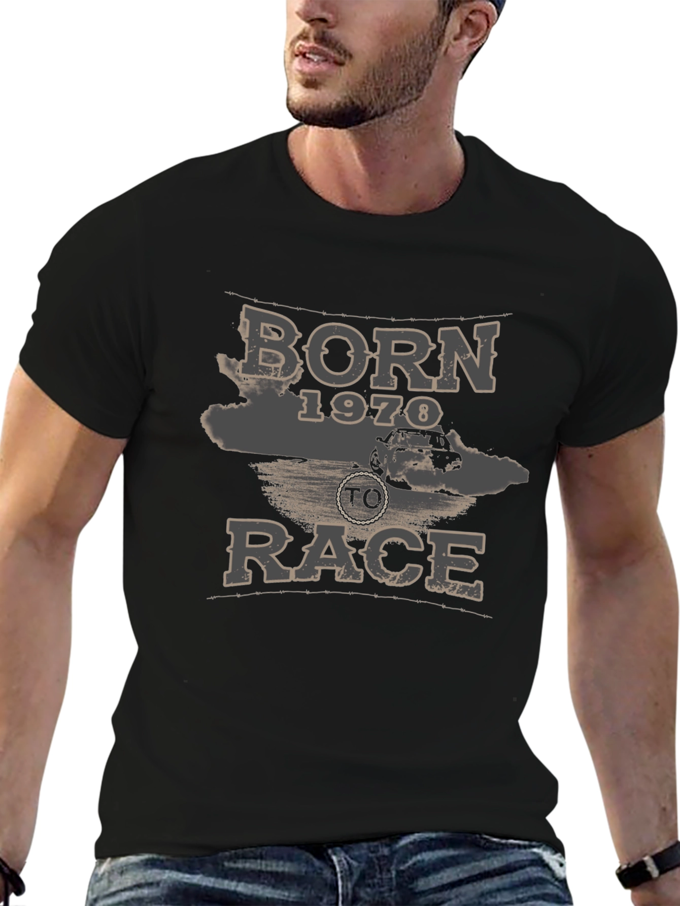 Born 1970 to Race - Mens Graphic T-Shirt