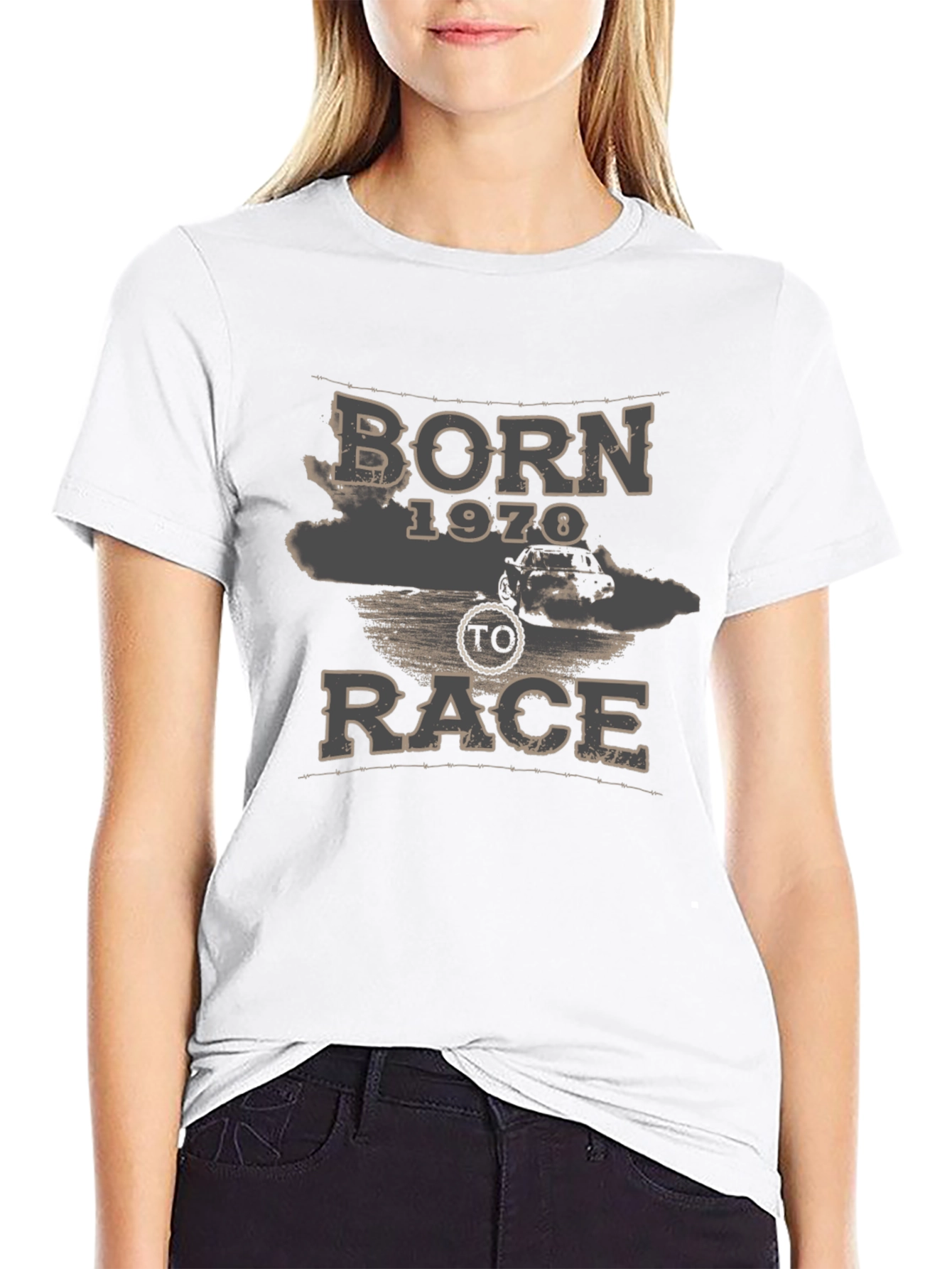 Born 1970 to Race - Mens Graphic T-Shirt