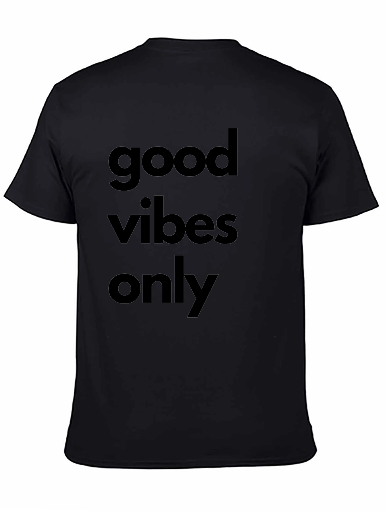 Good Vibes Only Black Graphic Tee