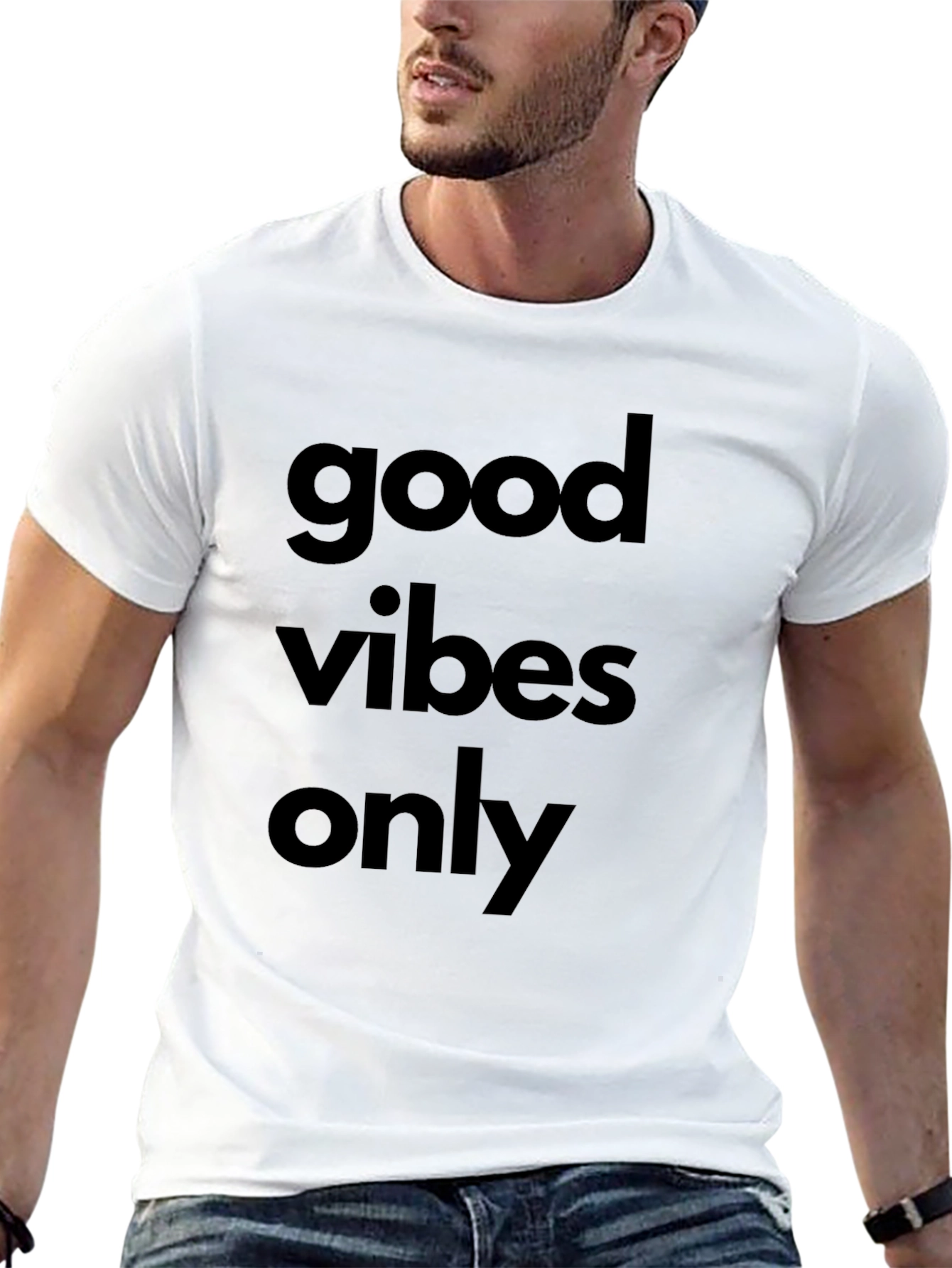 Good Vibes Only Black Graphic Tee