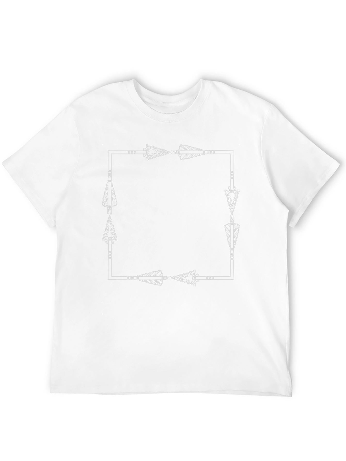 Arrow Frame Graphic Tee - Black Casual Shirt