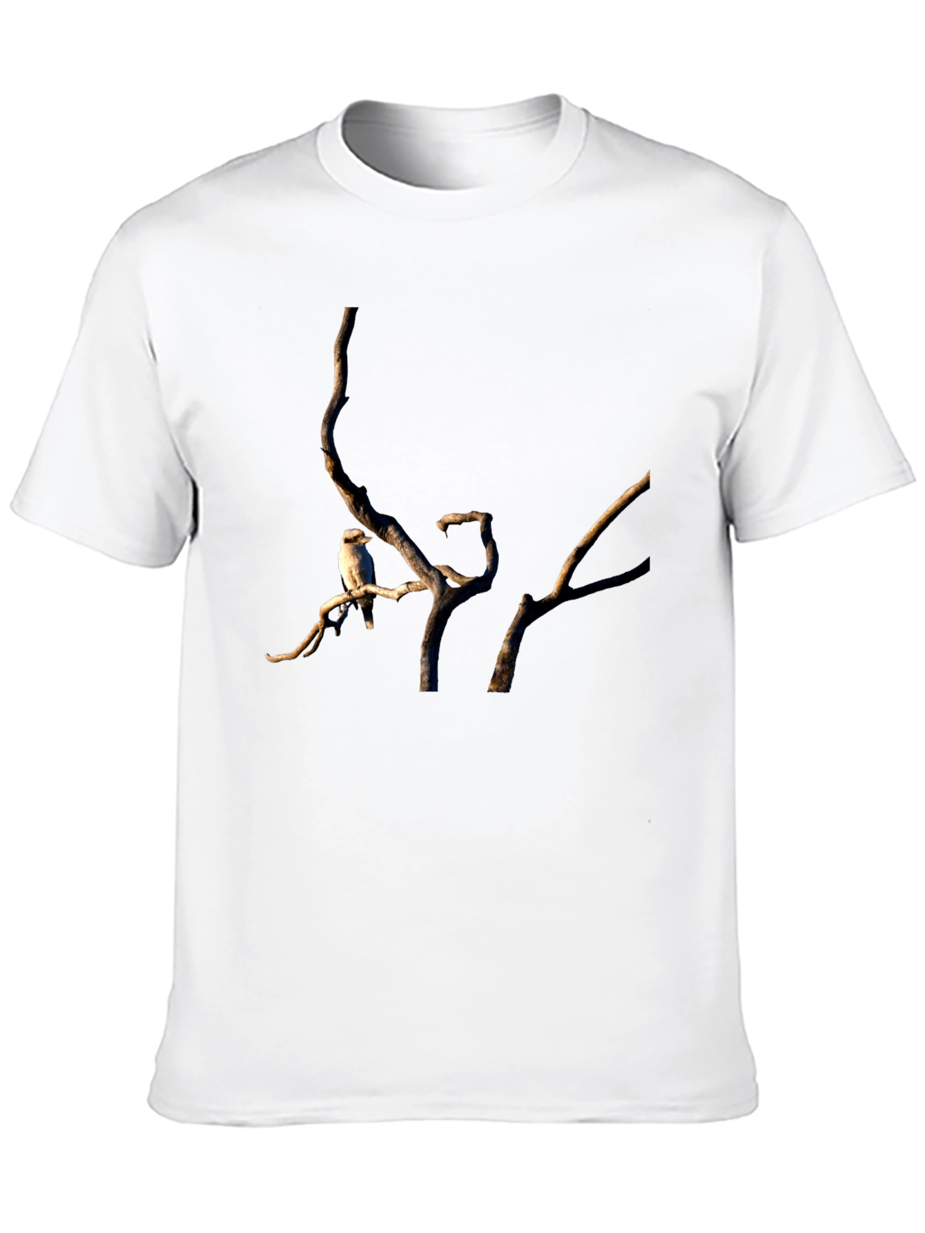 Kookaburra on Branch Black T-Shirt