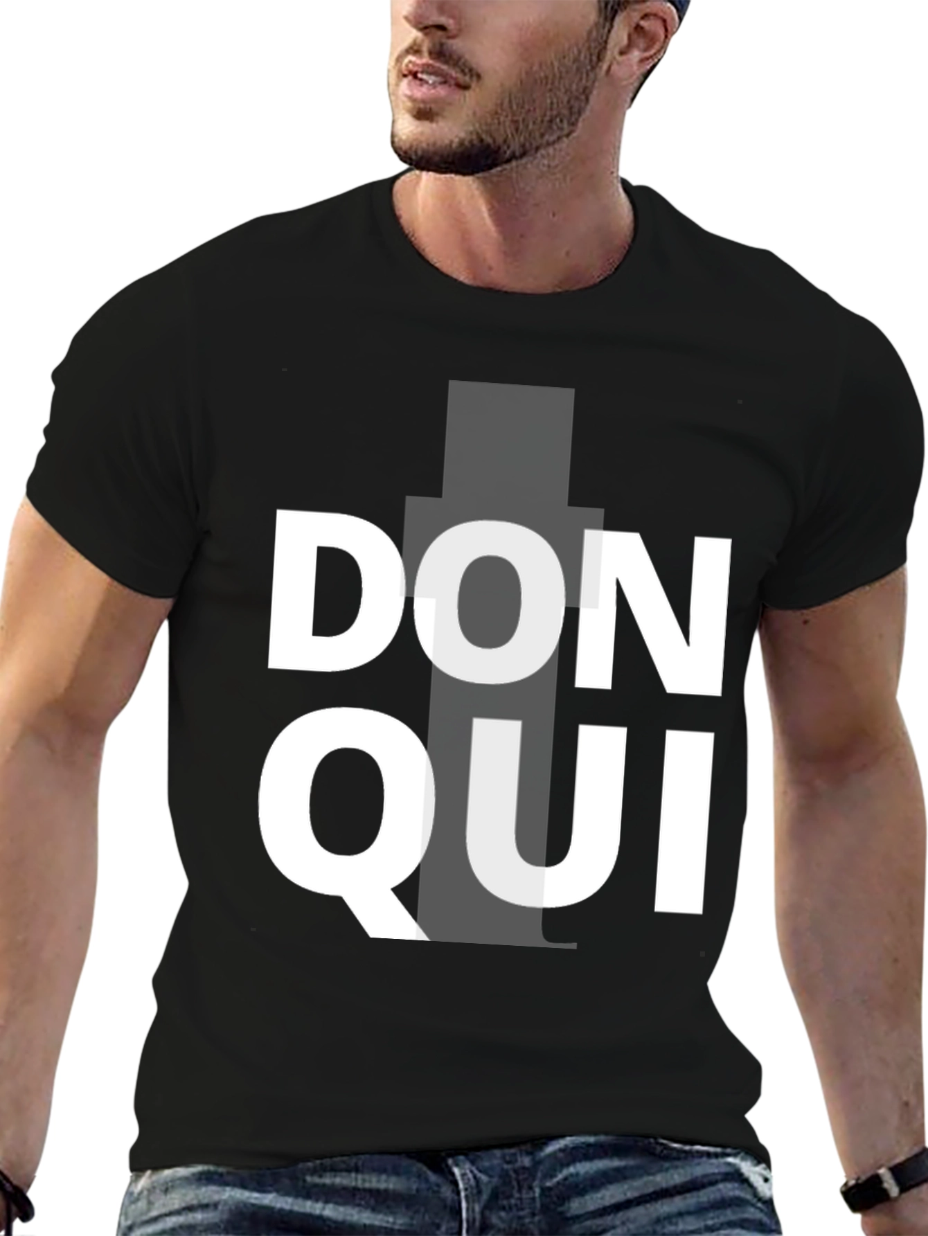 Don Qui Black Graphic Tee