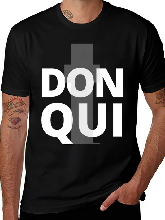 Don Qui Black Graphic Tee