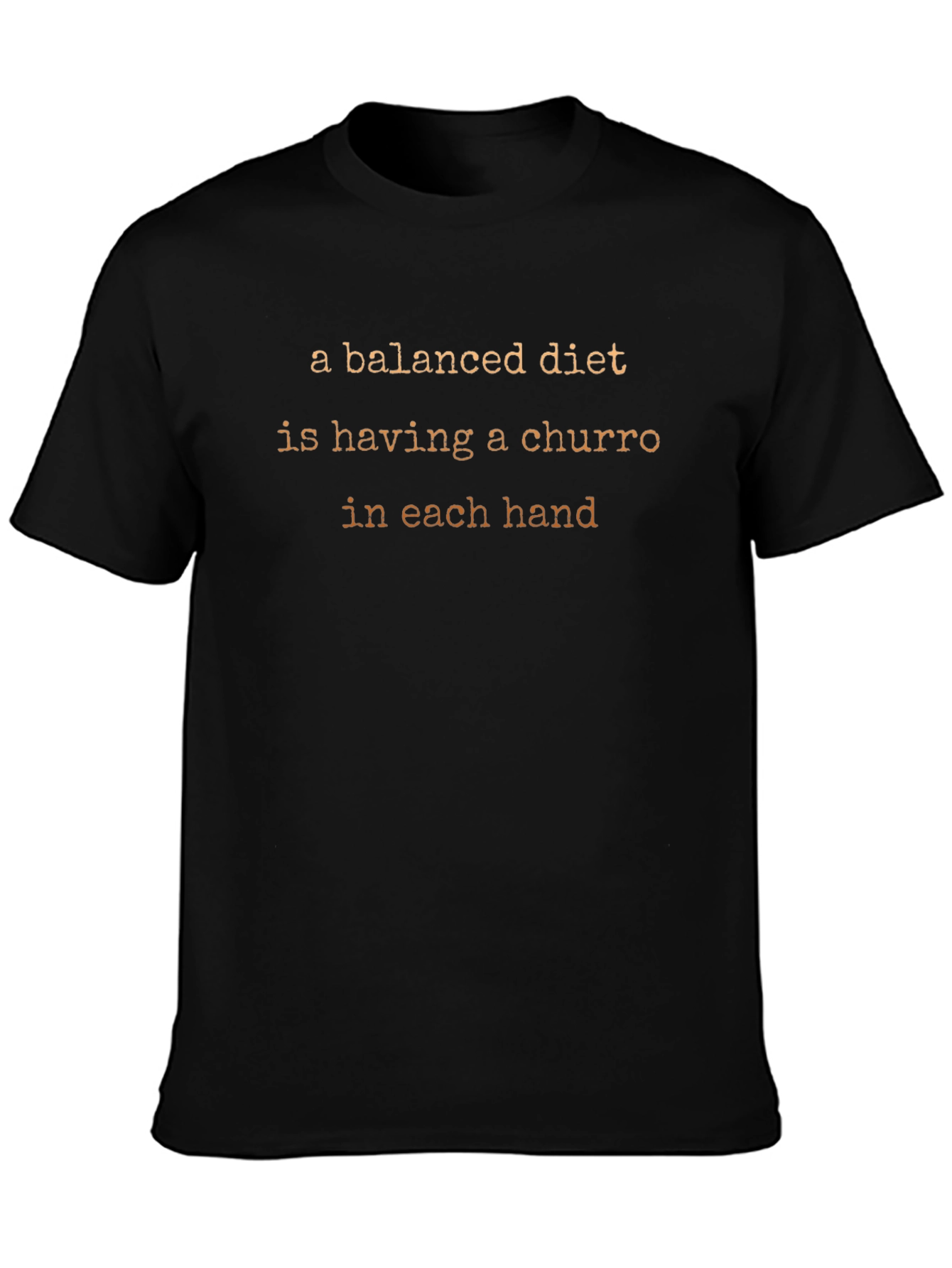 Balanced Diet Churro Graphic Tee - Unisex Cotton T-Shirt