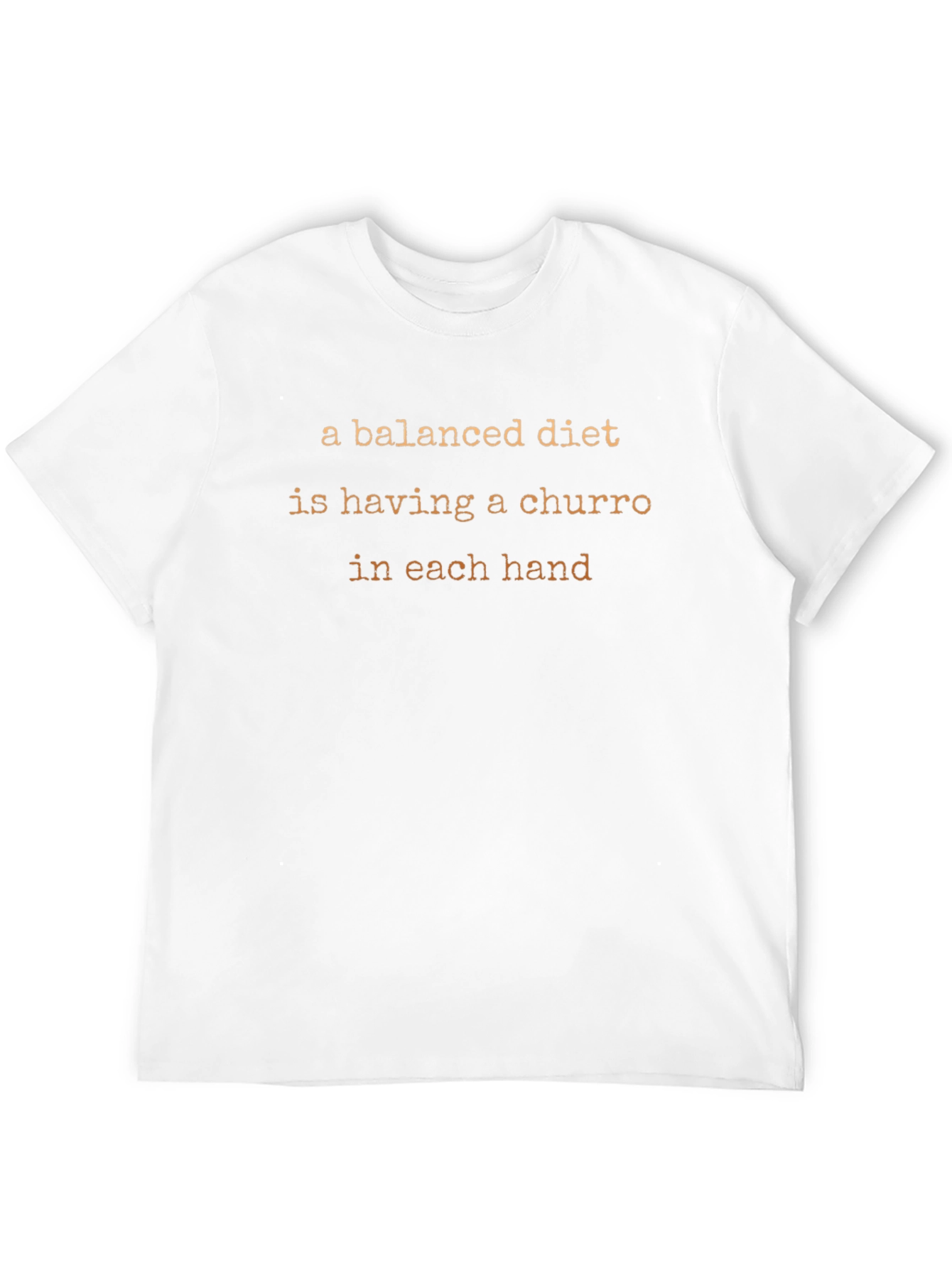 Balanced Diet Churro Graphic Tee - Unisex Cotton T-Shirt