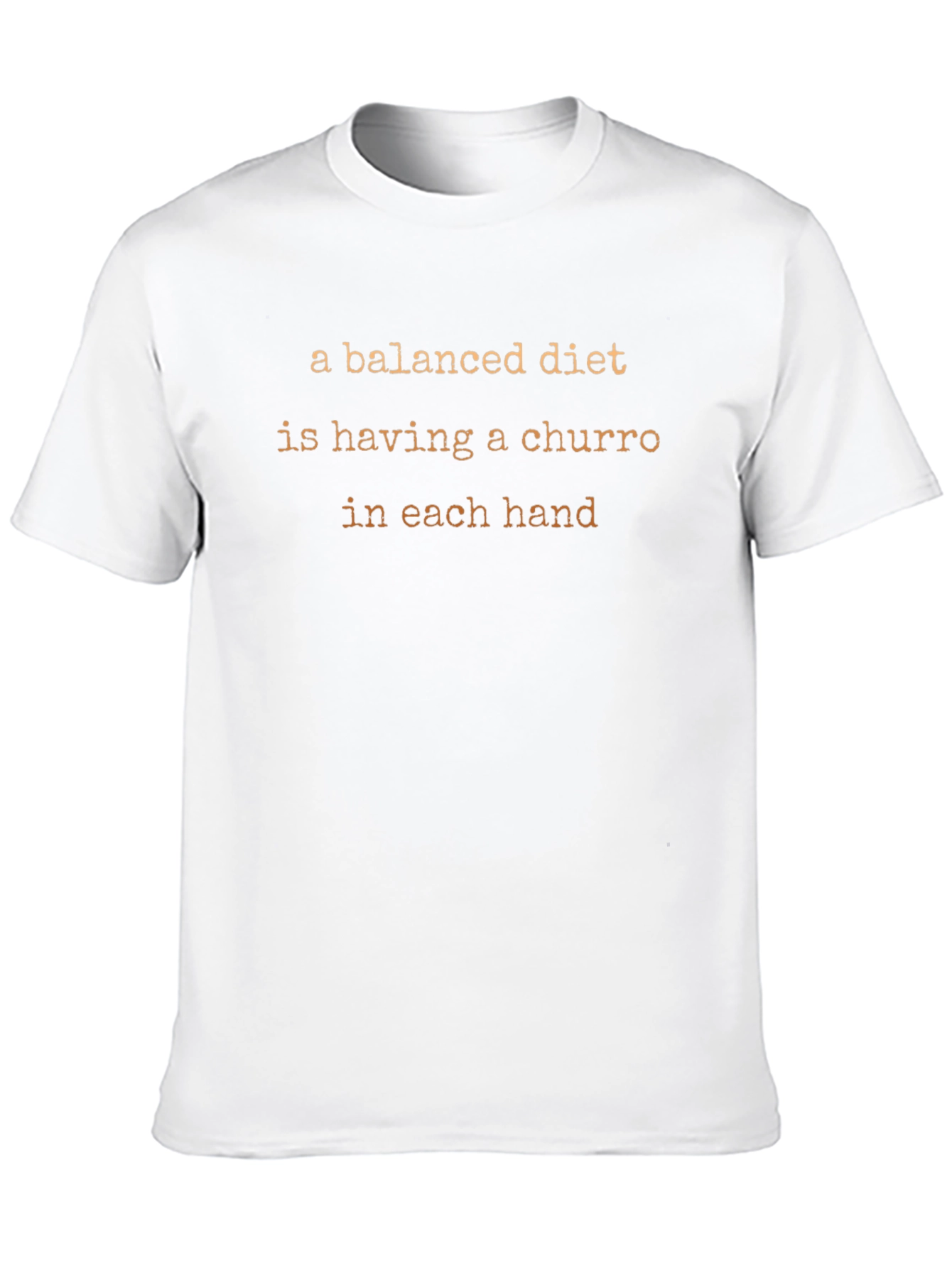 Balanced Diet Churro Graphic Tee - Unisex Cotton T-Shirt