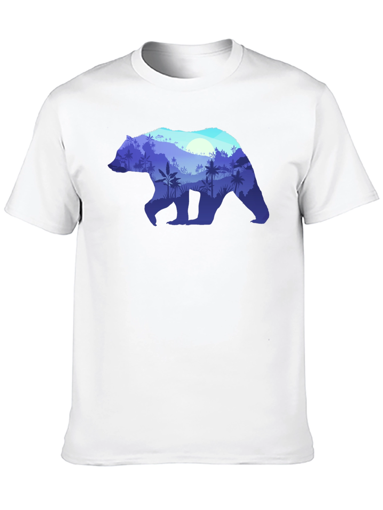Bear Silhouette Nature Graphic Tee