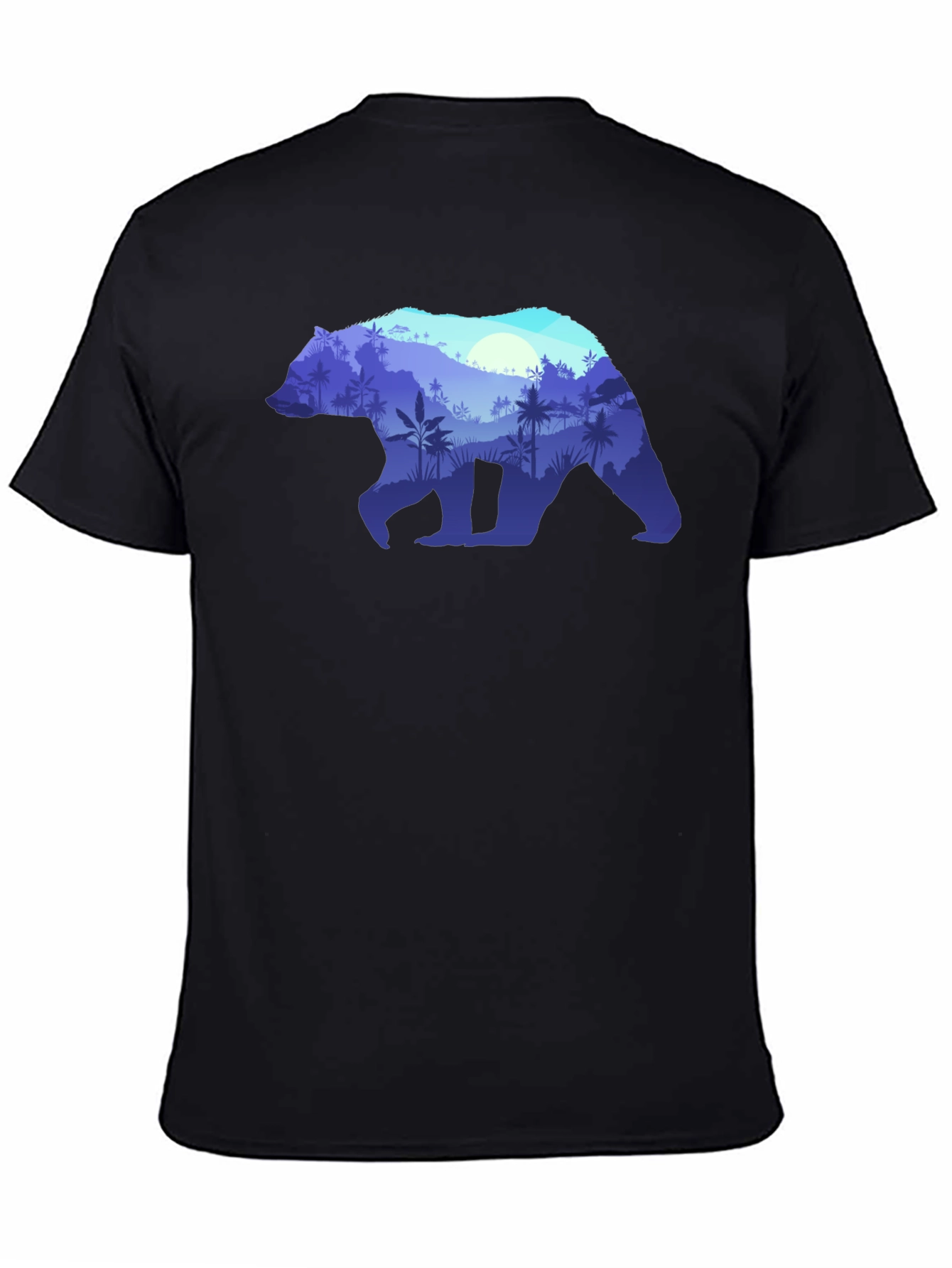 Bear Silhouette Nature Graphic Tee