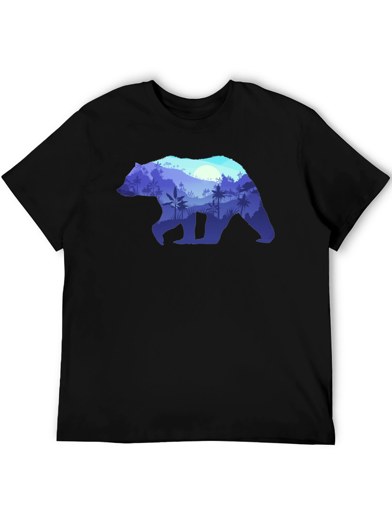 Bear Silhouette Nature Graphic Tee