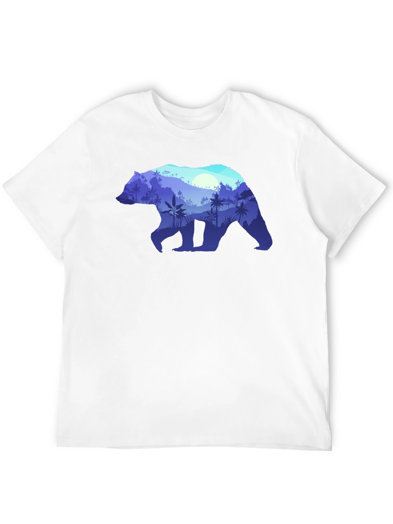 Bear Silhouette Nature Graphic Tee