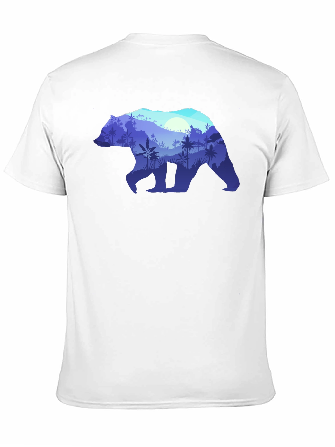 Bear Silhouette Nature Graphic Tee