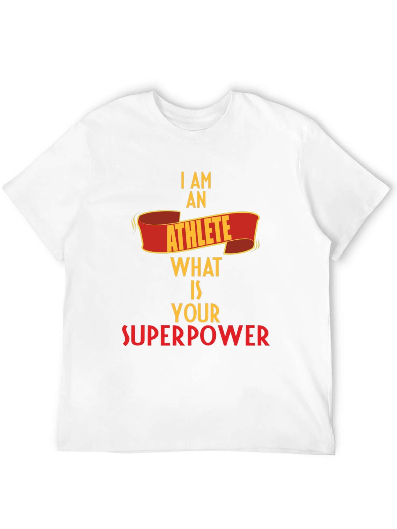 Athlete Superpower Black T-Shirt