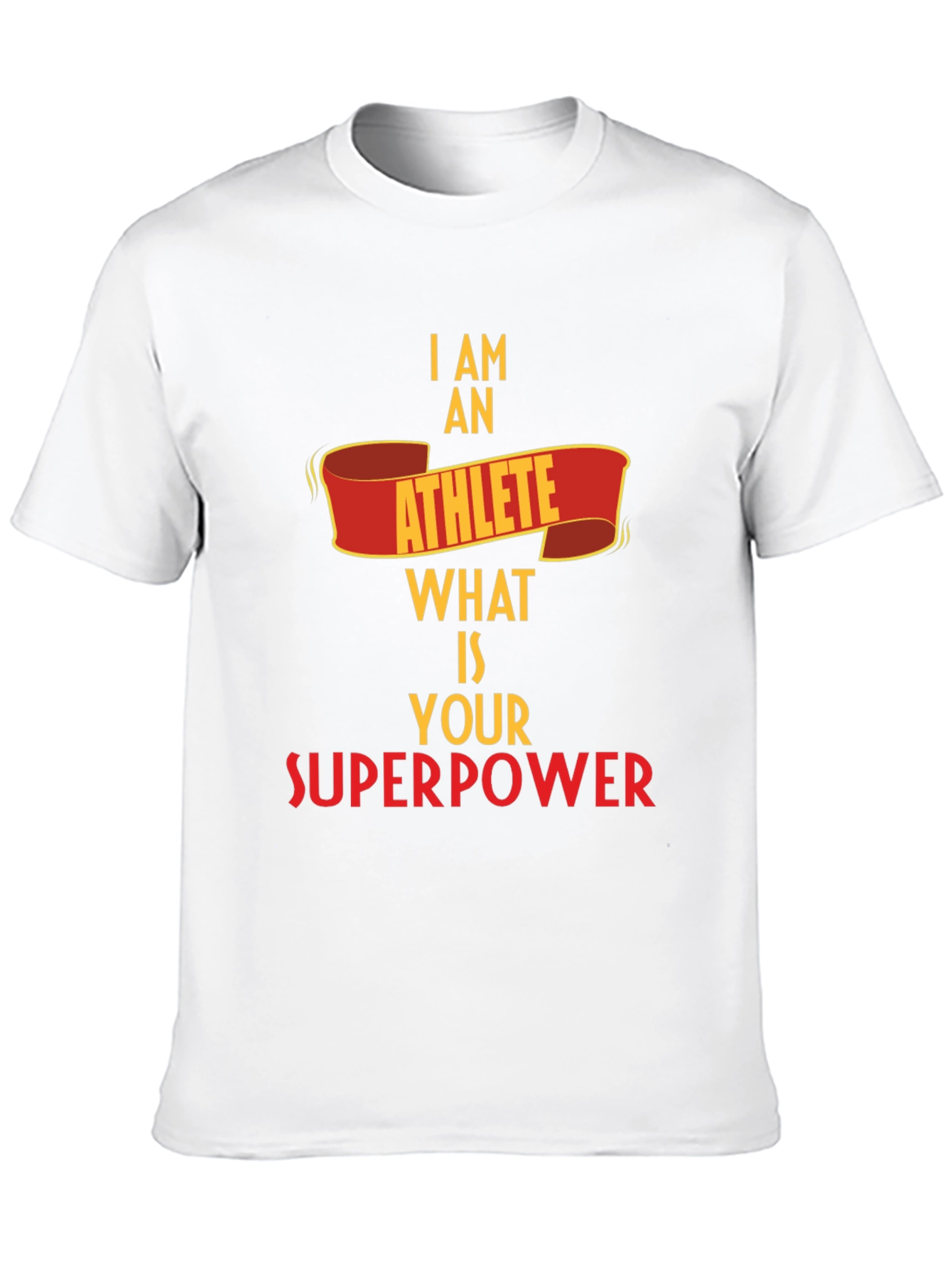 Athlete Superpower Black T-Shirt