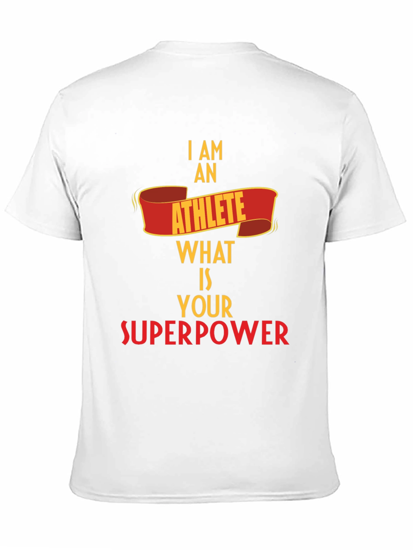 Athlete Superpower Black T-Shirt