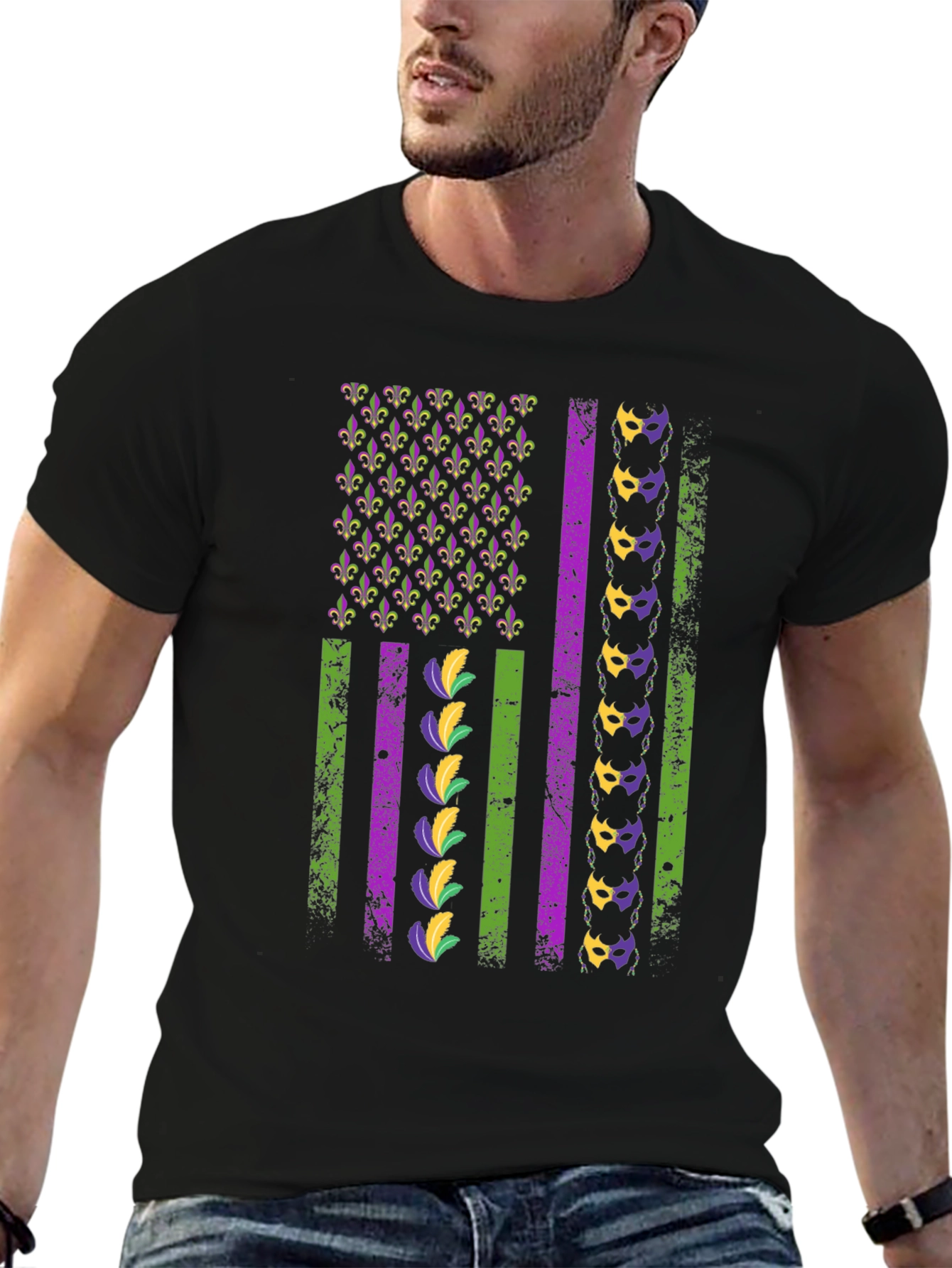 Mardi Gras Flag T-Shirt