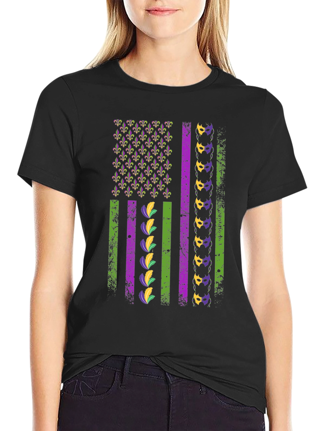 Mardi Gras Flag T-Shirt