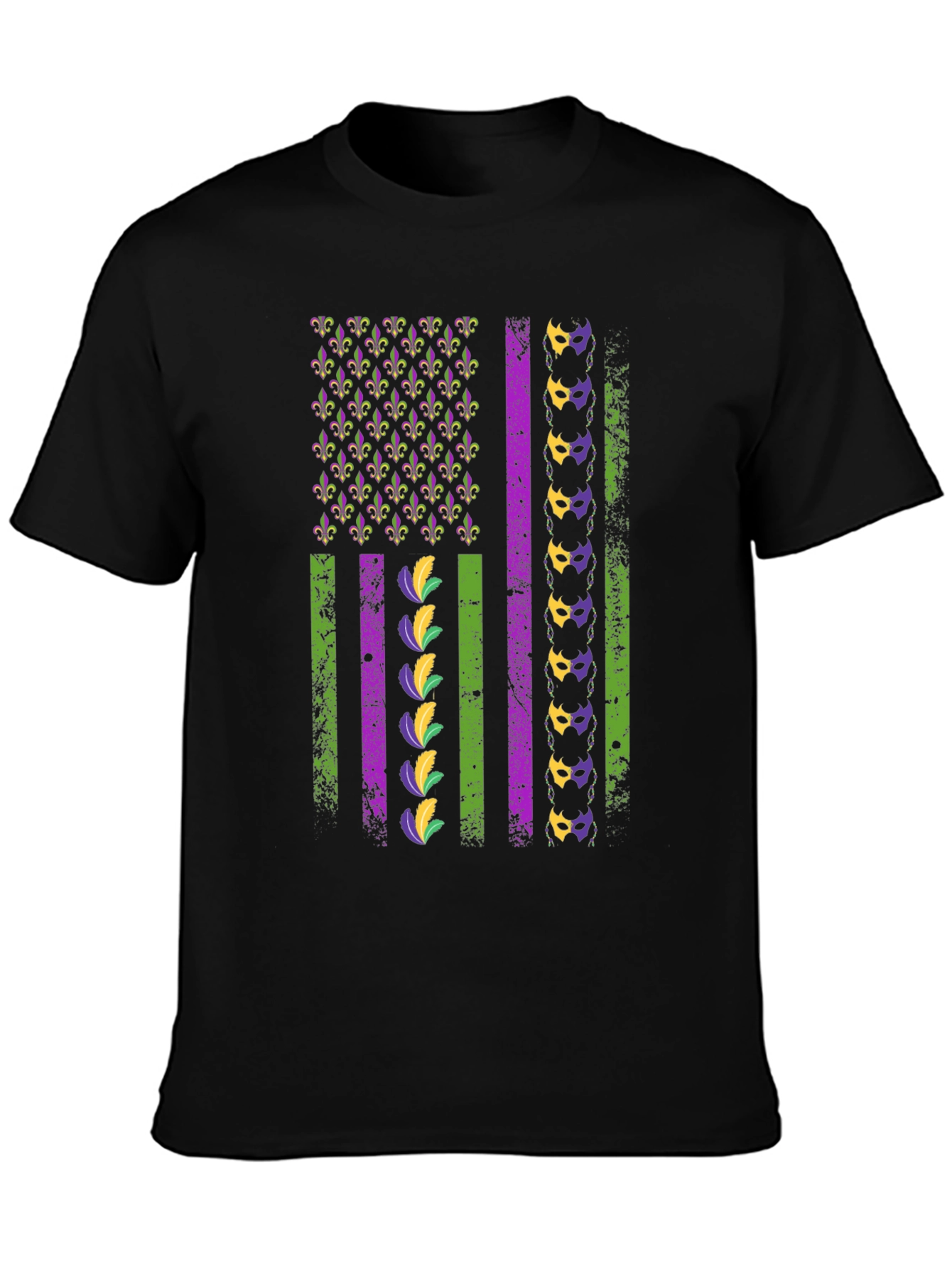Mardi Gras Flag T-Shirt