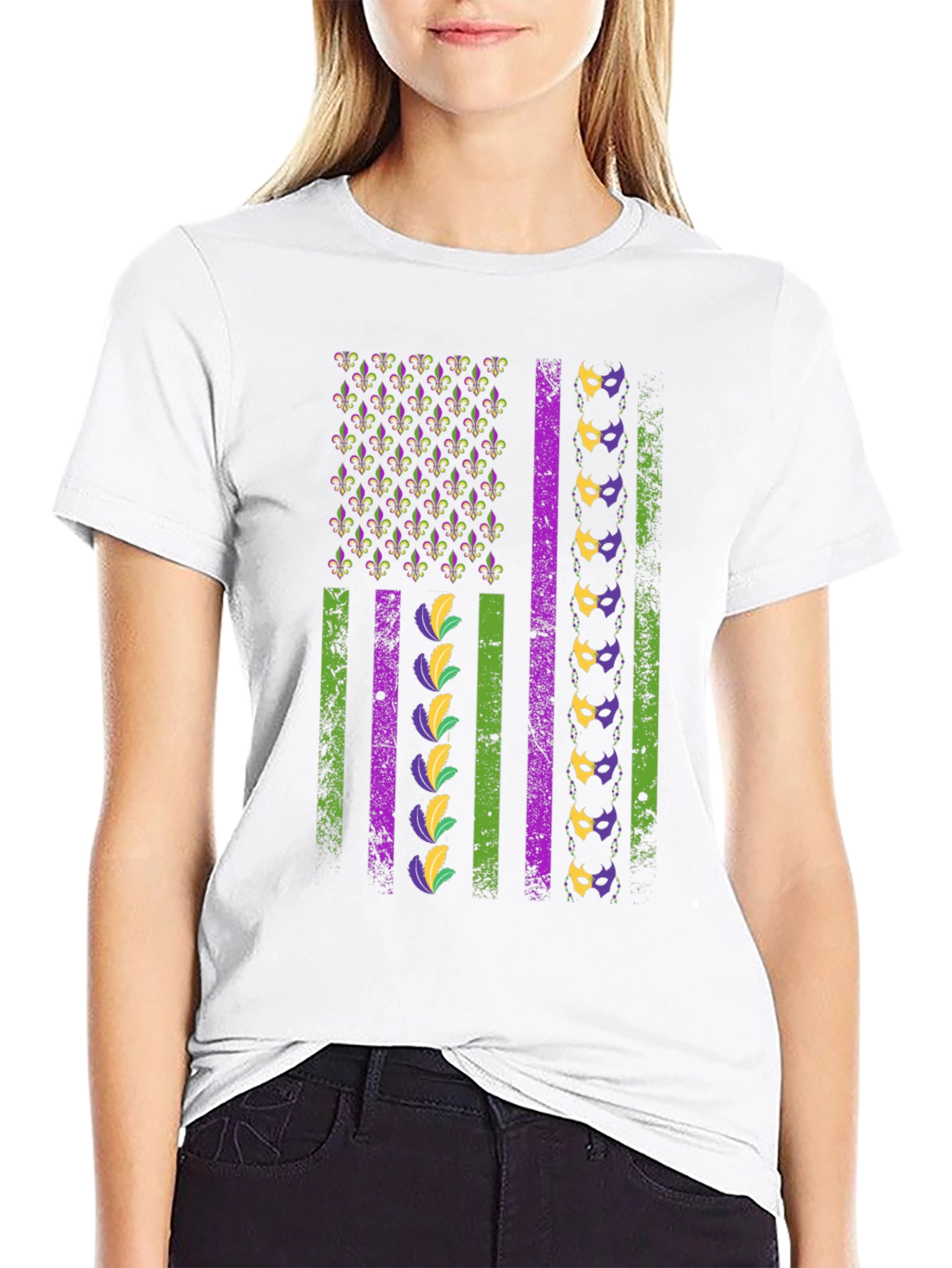 Mardi Gras Flag T-Shirt