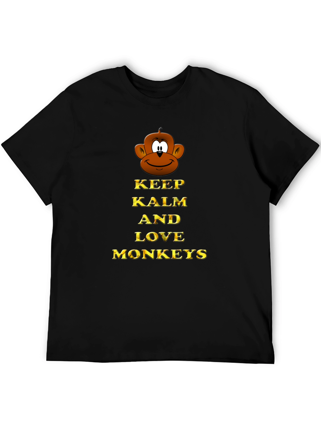 Keep Calm and Love Monkeys Graphic T-Shirt
