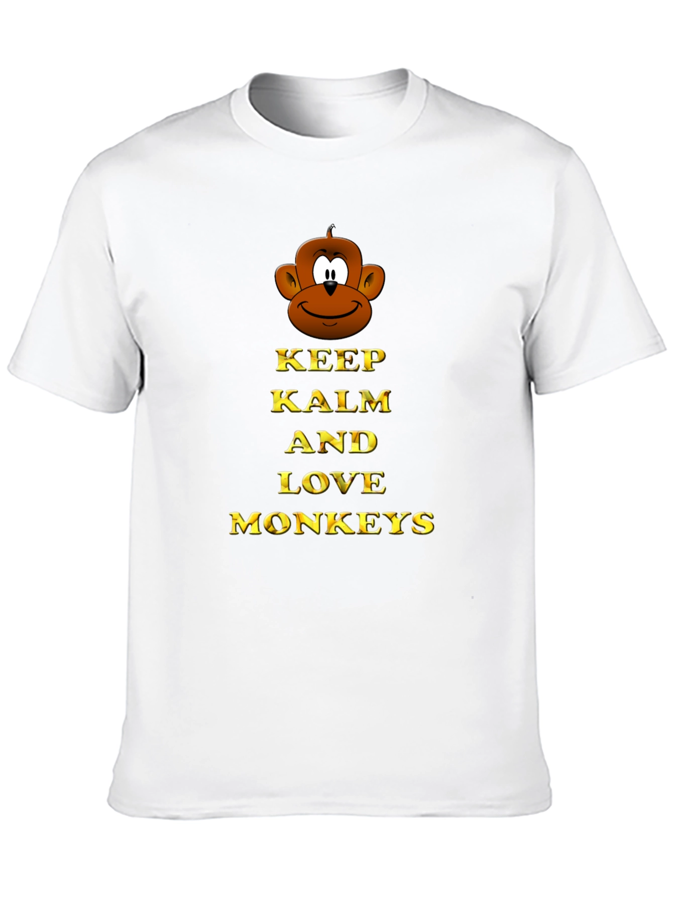 Keep Calm and Love Monkeys Graphic T-Shirt