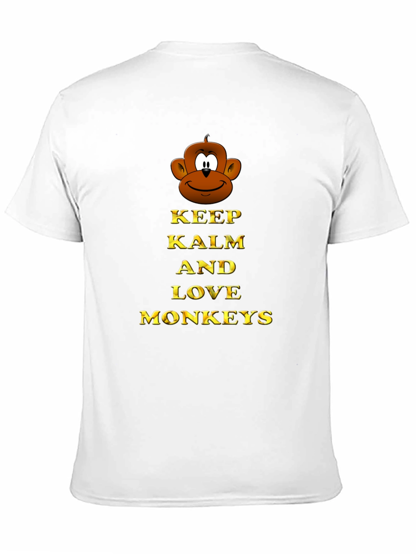 Keep Calm and Love Monkeys Graphic T-Shirt