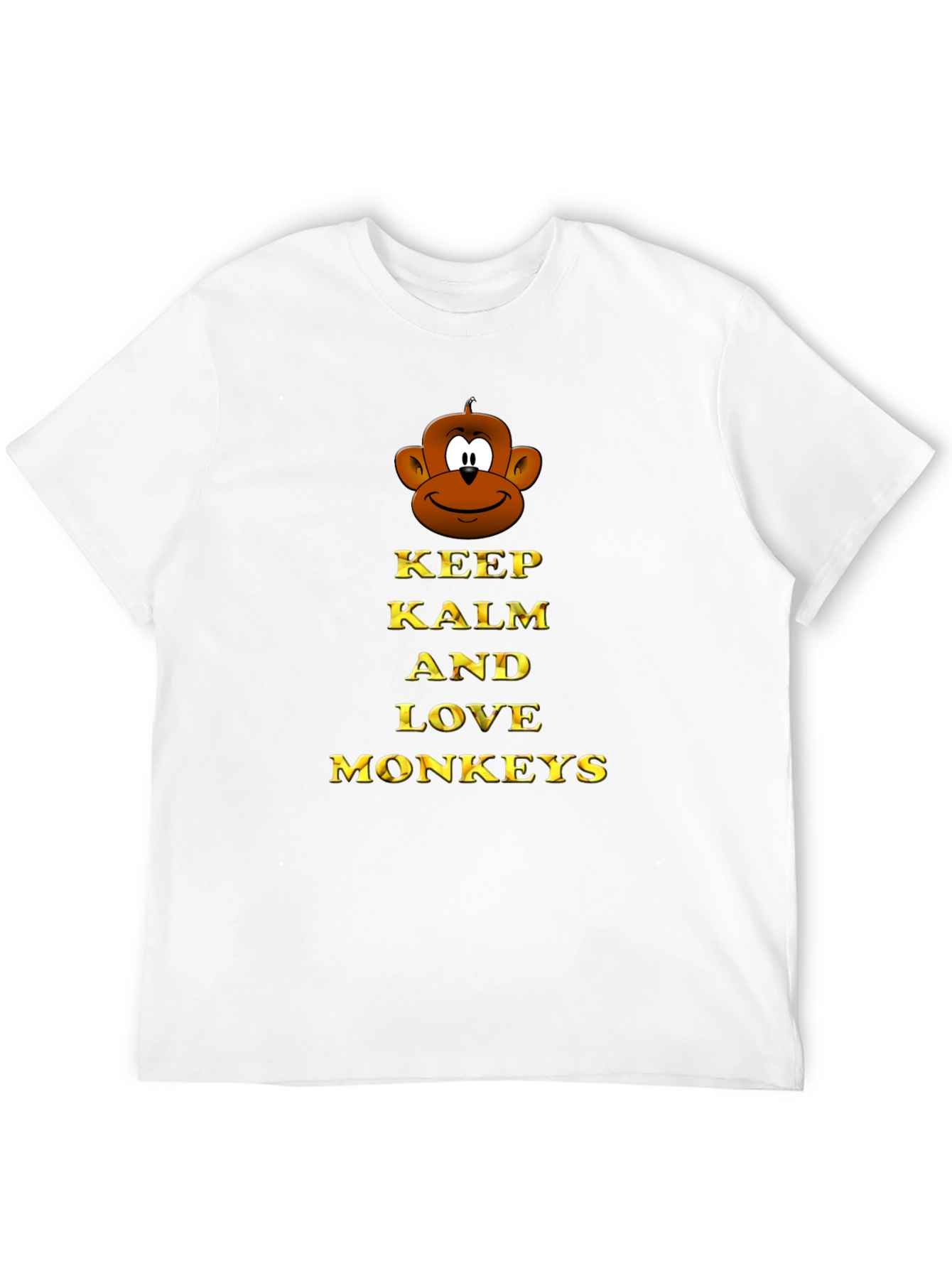 Keep Calm and Love Monkeys Graphic T-Shirt