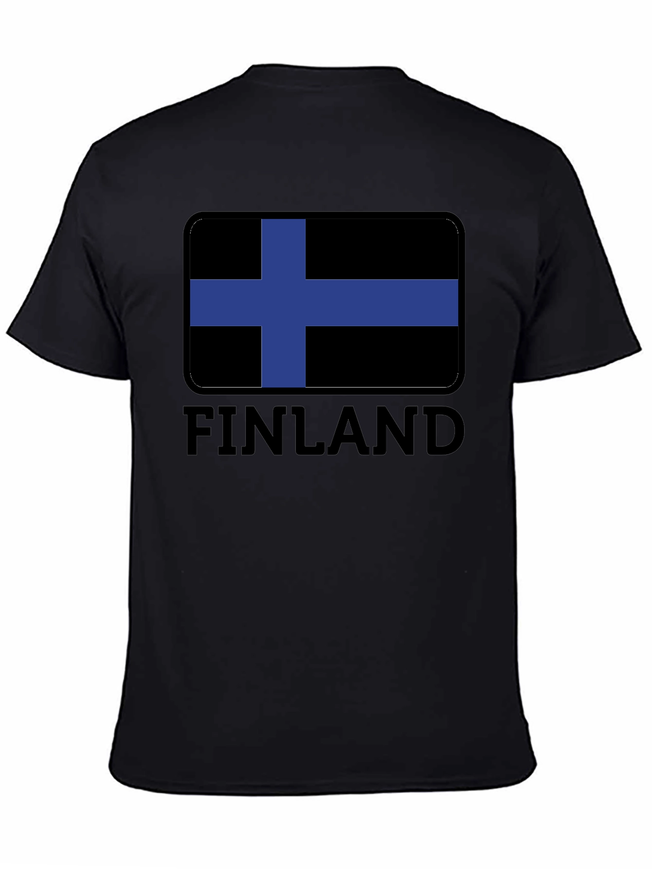 Finland Flag Black T-Shirt - Finnish Pride Tee