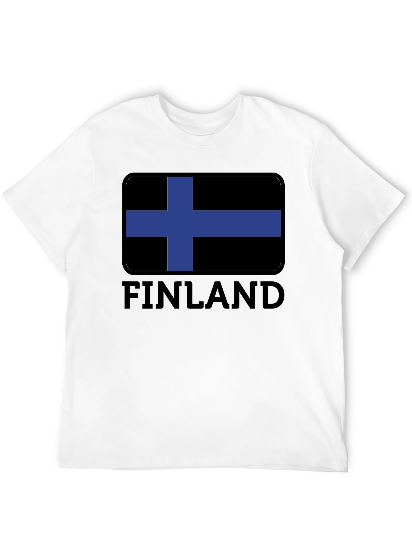 Finland Flag Black T-Shirt - Finnish Pride Tee