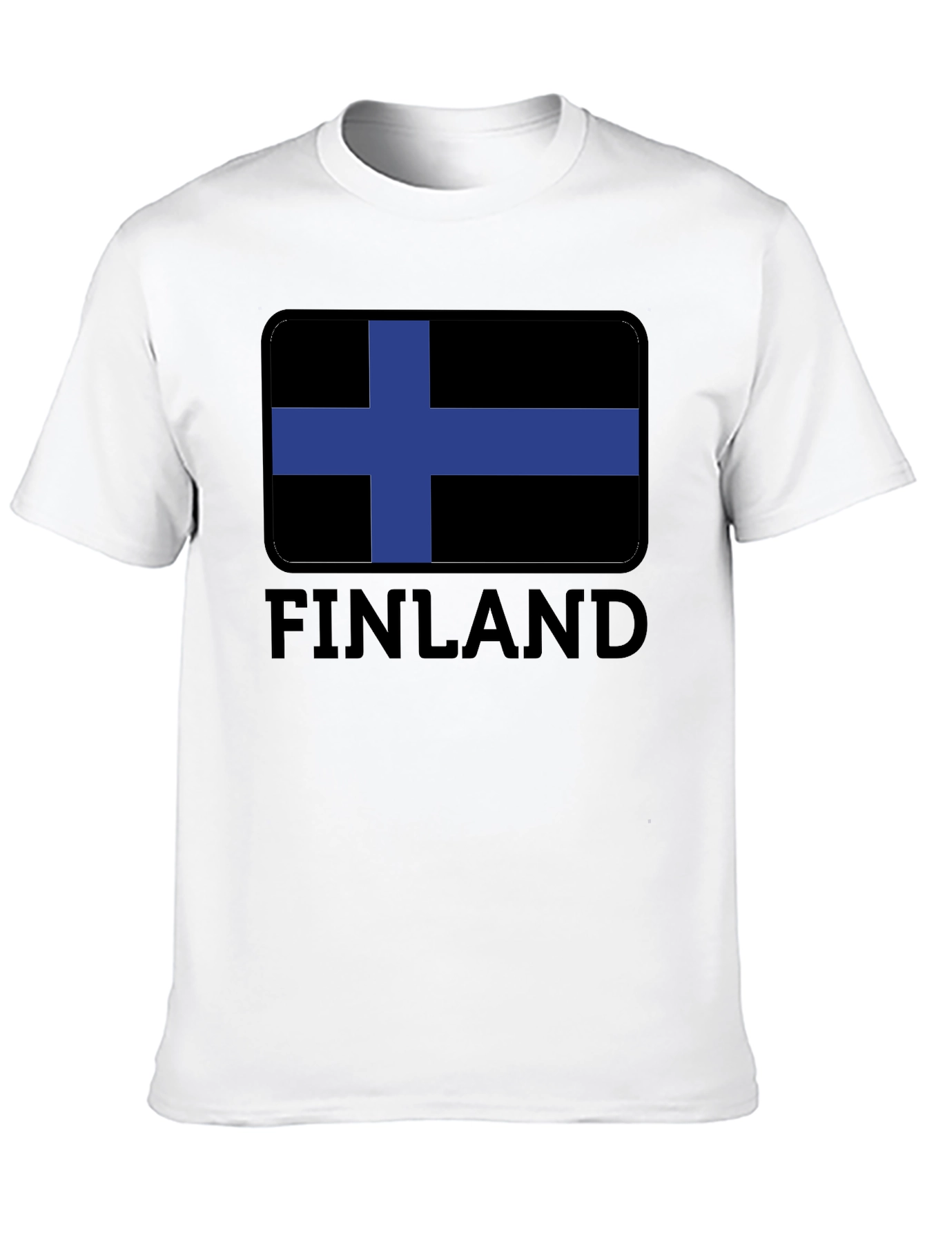 Finland Flag Black T-Shirt - Finnish Pride Tee